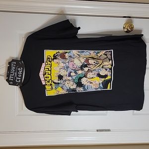 My Hero Academia Graphic T-Shirt 2XL Short Sleeve Black